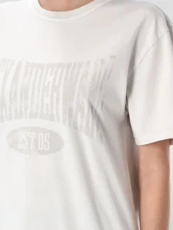 T-shirt in cotone con logo Alexander Wang