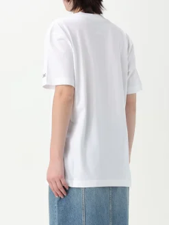 T-shirt in cotone con maxi scritta Moschino Couture