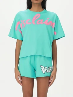 T-shirt in cotone con maxi logo Disclaimer