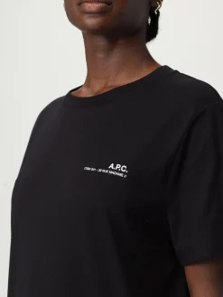 T-shirt in cotone con mini logo A.P.C.