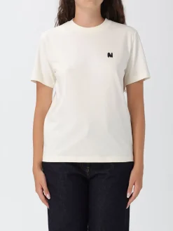 T-shirt in cotone con mini logo MSGM