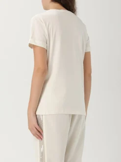 T-shirt in cotone con monogramma Liu Jo