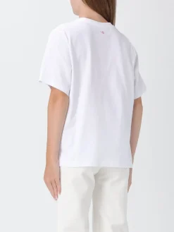 T-shirt in cotone con slogan Victoria Victoria Beckham