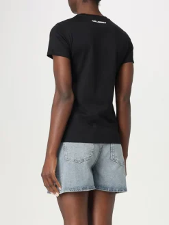 T-shirt in cotone con slogan Karl Lagerfeld