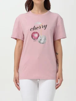 T-shirt in cotone con stampa cherry Liu Jo