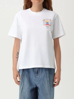 T-shirt in cotone con stampa grafica posteriore Casablanca