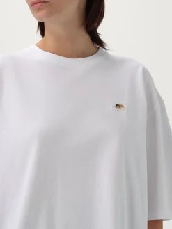 T-shirt in cotone over con logo Fiorucci