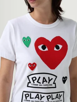 T-shirt in cotone stampata Comme Des Garcons Play