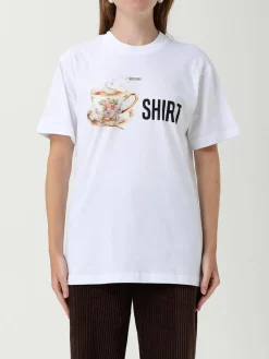 T-shirt in cotone stampata Moschino Couture