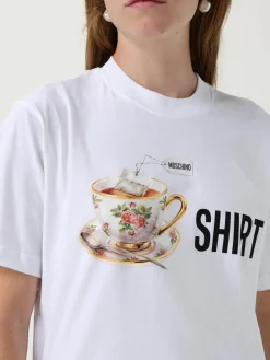 T-shirt in cotone stampata Moschino Couture