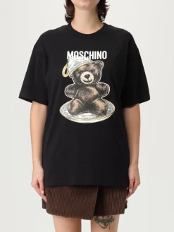 T-shirt in cotone stampata Moschino Couture
