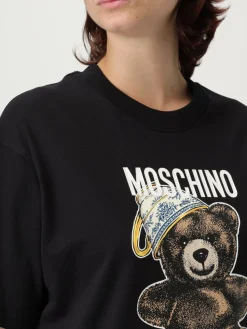 T-shirt in cotone stampata Moschino Couture