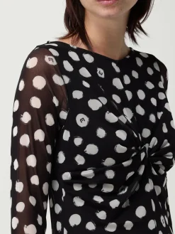 T-shirt in jersey stretch a pois Liu Jo