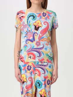 T-shirt in seta paisley Etro