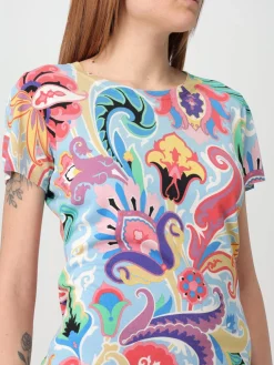 T-shirt in seta paisley Etro