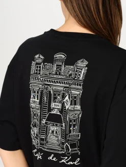 T-shirt Karl Lagerfeld in cotone organico con stampa