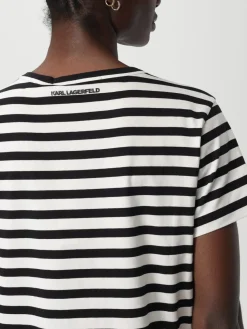 T-shirt Karl Lagerfeld in cotone a righe