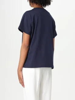 T-shirt Love Birds Pinko in cotone con strass e borchie