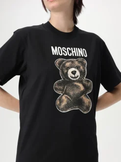 T-shirt Moschino Couture in cotone con stampa logo