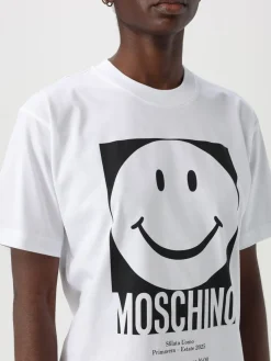 T-shirt Moschino Couture in cotone con stampa