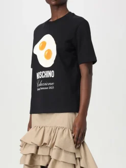 T-shirt Moschino Couture in cotone con stampa