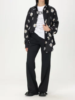 T-shirt Moschino Couture in cotone con stampa slogan