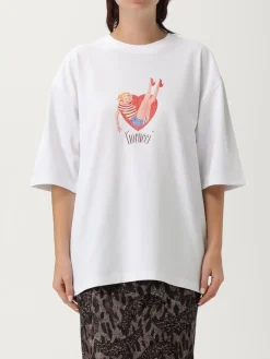 T-shirt over in cotone con logo Fiorucci