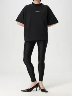 T-shirt oversize con logo Balenciaga in cotone