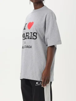 T-shirt oversize con stampa I Love Paris Balenciaga
