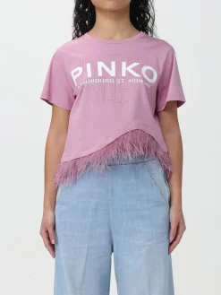 T-shirt Pinko con piume