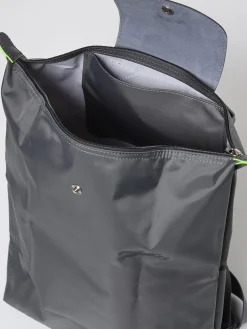 Zaino Medium Le Pliage Longchamp in nylon e pelle a grana