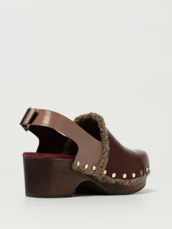 Zoccolo Anotnio Marras in pelle e lana con borchie